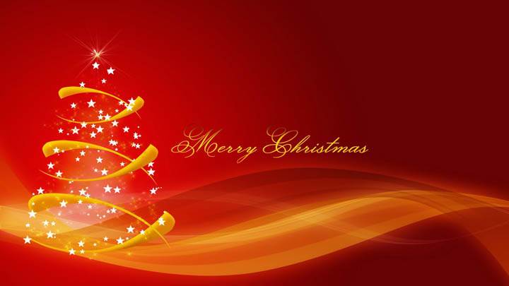 Merry Christmas With Stars Christmas Tree