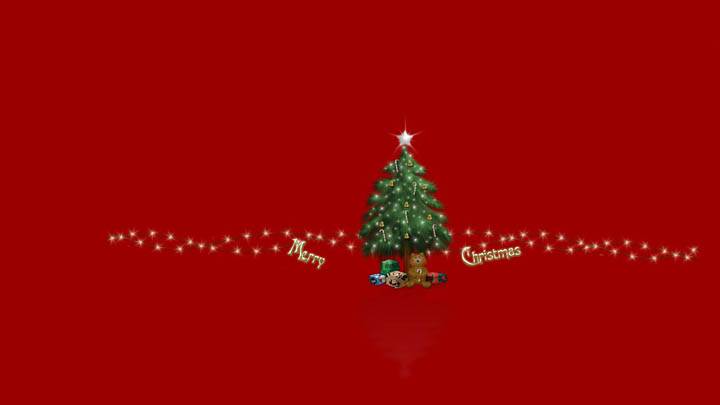 Merry Christmas With Teddy Bear