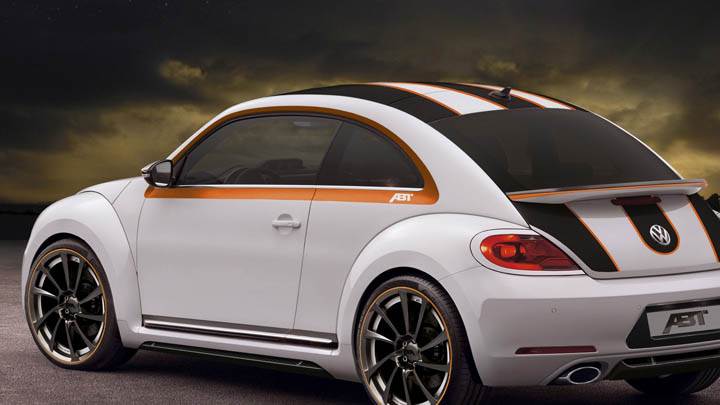 Side Back Pose Of ABT Volkswagen Beetle