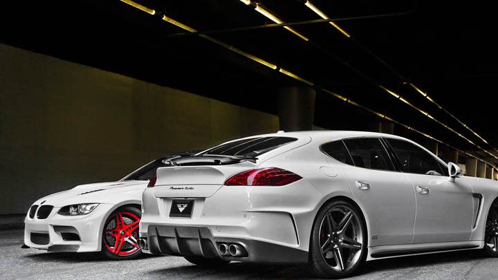 Vorsteiner Porsche V-PT Back Side Pose In Tunnel