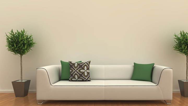 White Sofa In A Room