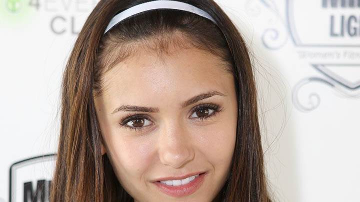 Nina Dobrev Smiling Face Photoshoot in Show