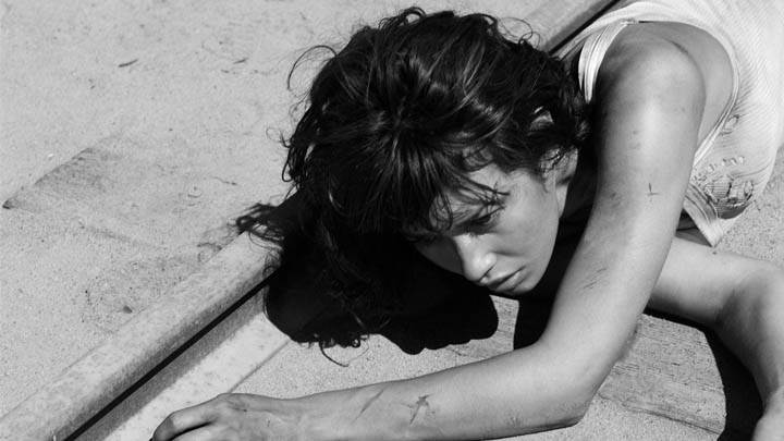Olga Kurylenko Laying Photoshoot Pose