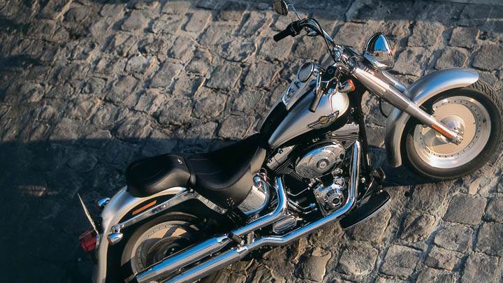 Harley Davidson FLSTFI Softail Fat Boy – Top View