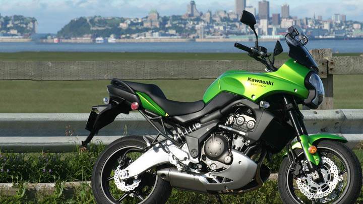 Kawasaki Versys – Parked Near Garden