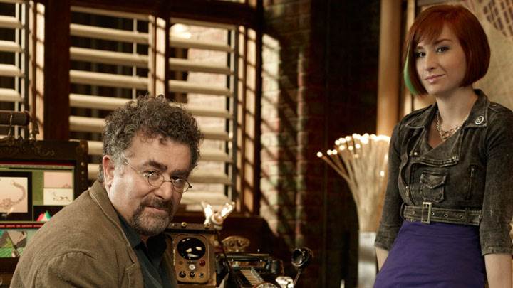 Saul Rubinek & Allison Scagliotti in Warehouse 13