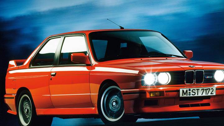 1988 BMW M3 E30 Red Color Front Side View