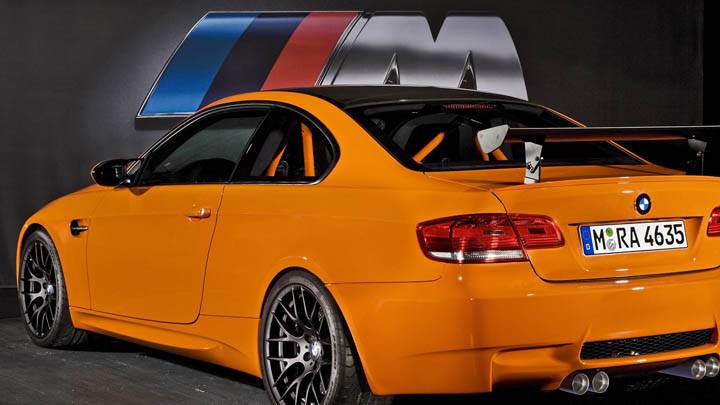 2010 Bmw M3 Gts Orange Color Back Pose