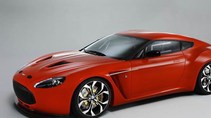 2011 Aston Martin V12 Zagato Red Color Side View