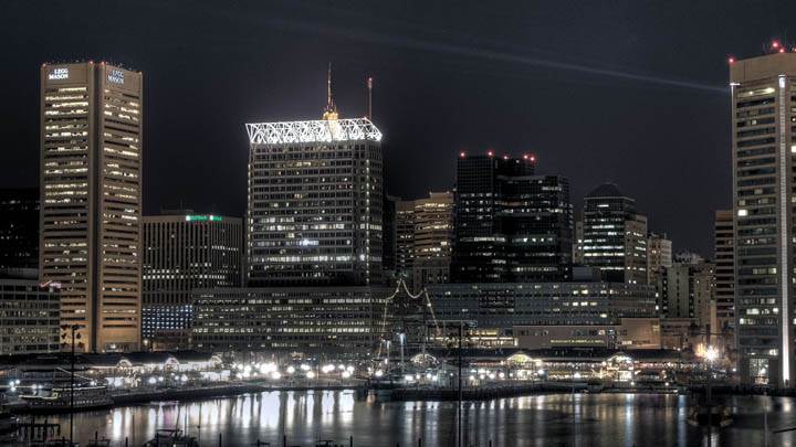 Charm City A Beautiful Night Scene