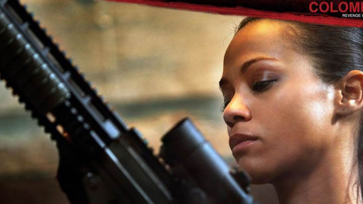 Colombiana – Zoe Saldana Reloading A Gun