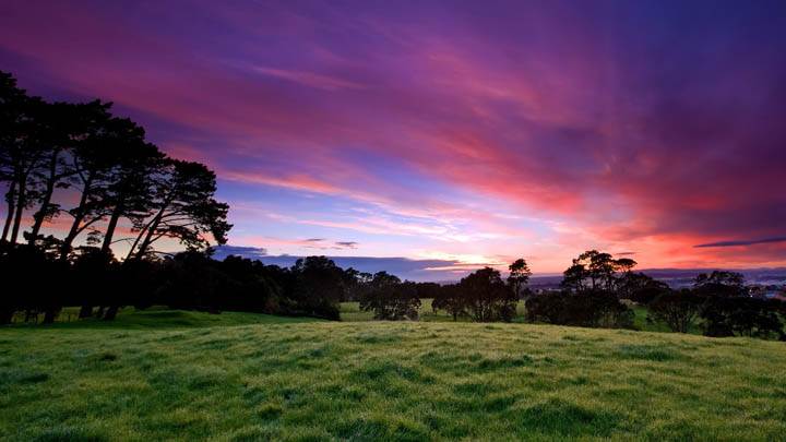 Colorful Sky In Evening