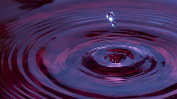 Drop In Red Water