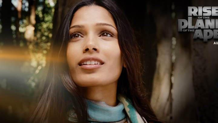 Freida Pinto Face Closeup In Rise Of The Planet Of The Apes