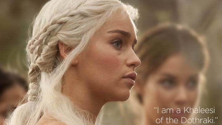 Game Of Thrones – Emilia Clarke White Hairs & Side Face Closeup