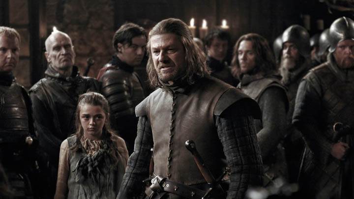 Game Of Thrones – Sean Bean With Cute Girl & Soldiers
