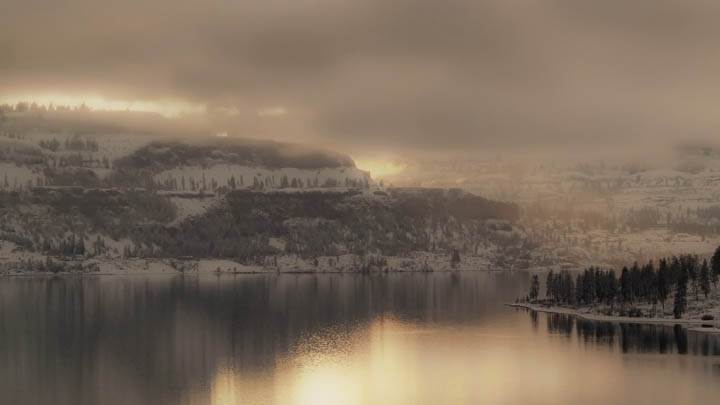 Morning Start With Mist At Mountain
