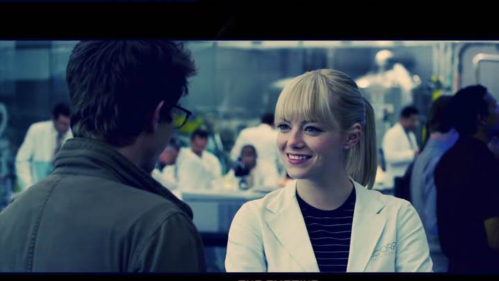 The Amazing Spider-Man – Emma Stone Smiling With Andrew Garfield