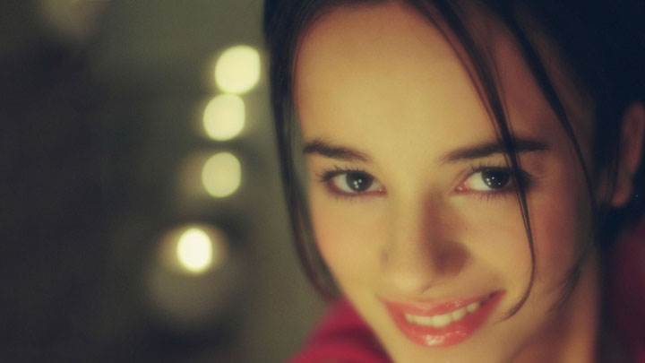 Alizee Jacotey Vintage Color Photo Face Closeup