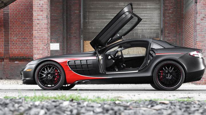 EDO Competition SLR Black Arrow Side With Open Doors