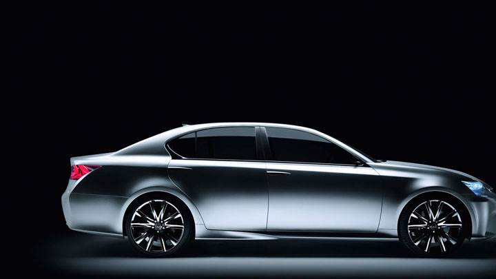 Lexus LF GH Hybrid Concept Side Pose In Shadow