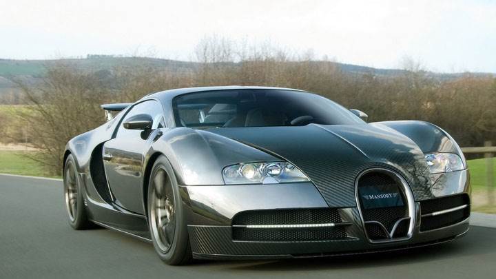 Mansory Bugatti Veyron Side Front On Highway