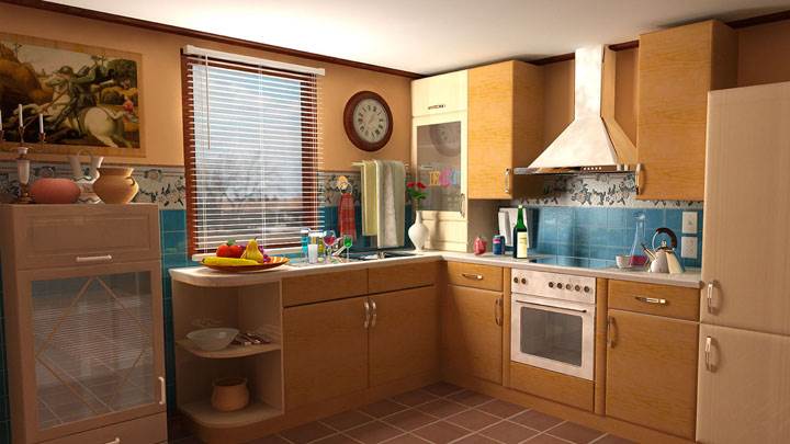 Ready To Cook In Clean Kitchen