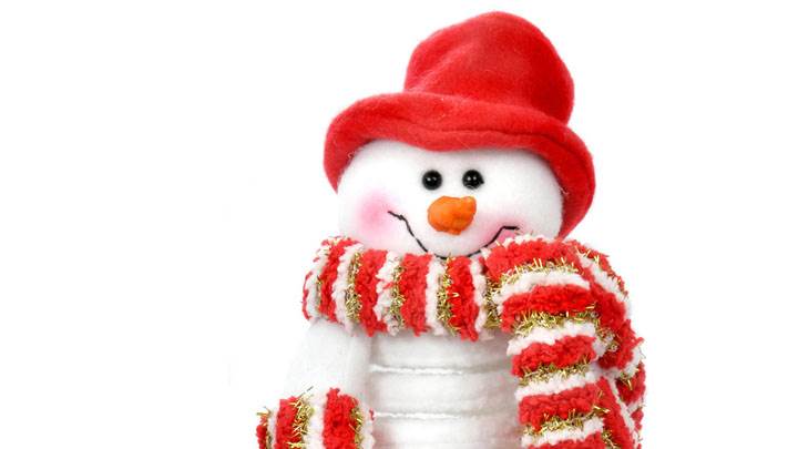 Red Smiling Snowman