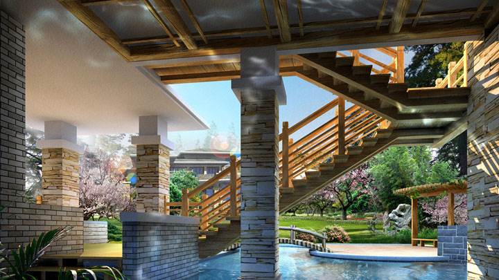 Swiming Pool Inside A House