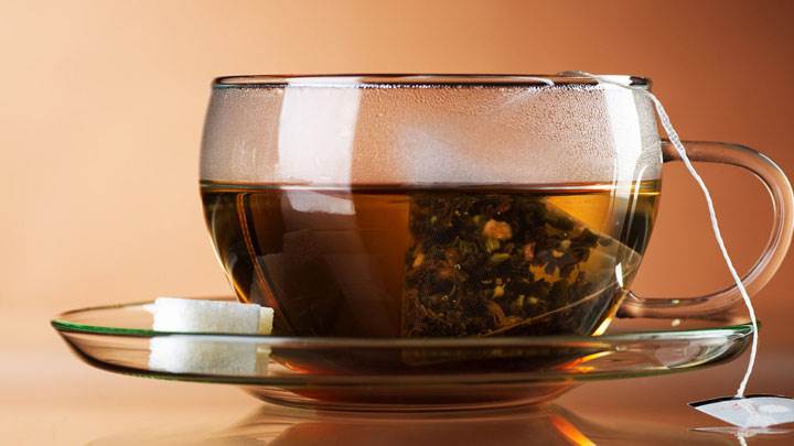 Tea Cup With Sugar Cubes