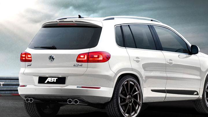 2012 ABT Volkswagen Tiguanin White Side Back Pose