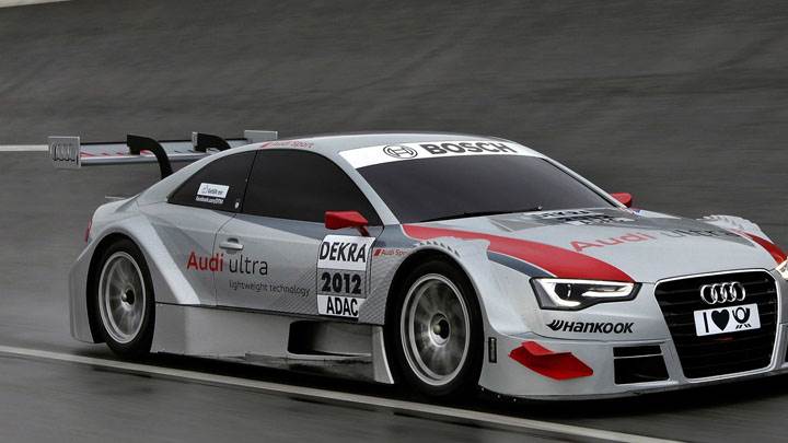2012 Audi A5 DTM On Race Course