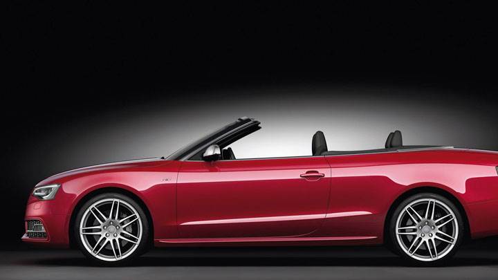 2012 Audi S5 Cabriolet Wide View in Red Color
