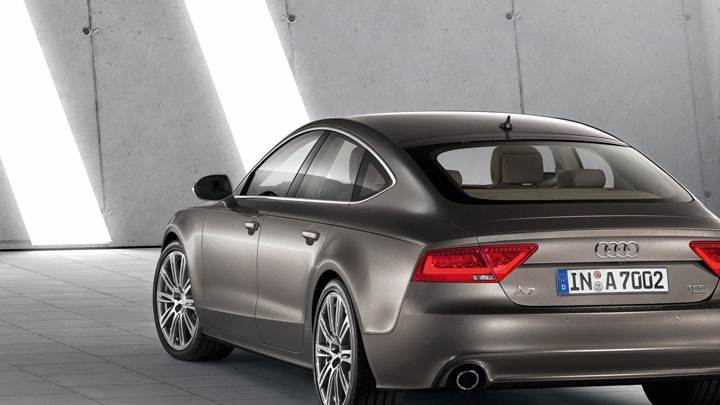 Audi A7 Sportback Back Pose in Brown