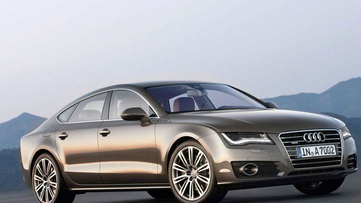 Audi A7 Sportback Brown At Mountain Side