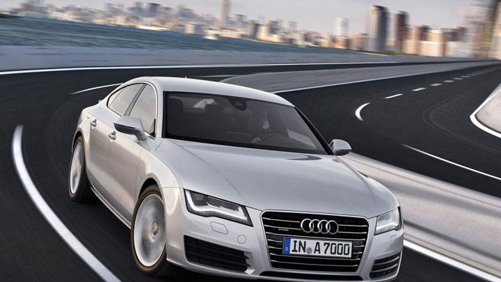 Audi A7 Sportback Running on Highway