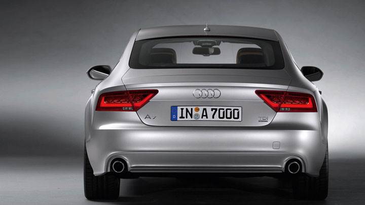 Audi A7 Sportback Silver Back Pose