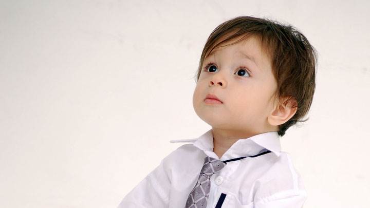 Child Looking At Somebody