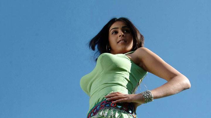 Genelia D’souza In Green Dress Modeling Pose