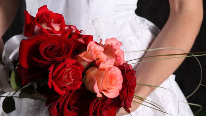 Girl With A Wedding Bouquets