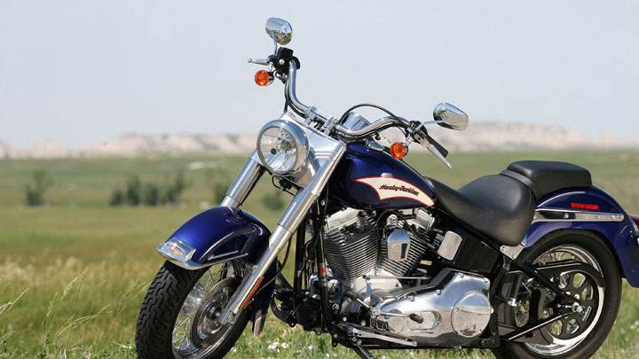 Harley Davidson Softail Front View