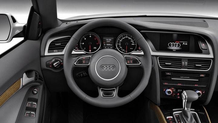 Interior And Dashboard of Audi A5 Cabriolet 2012