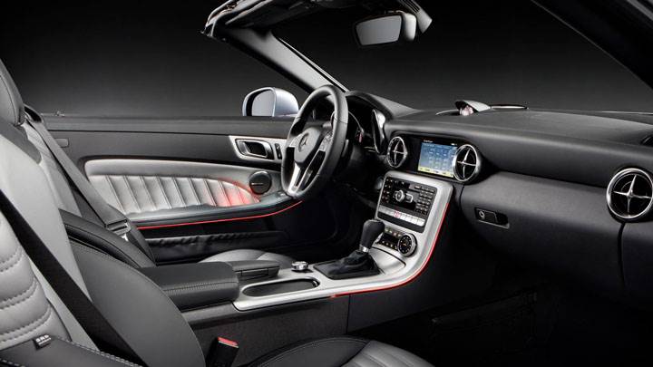 Interior of Mercedes-Benz SLK 350