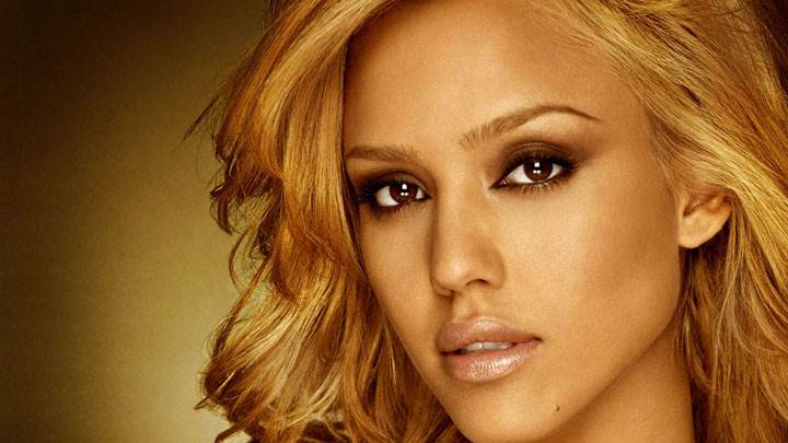 Jessica Alba Cute Eyes And Face Closeup