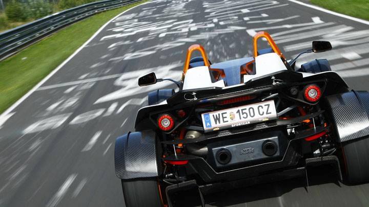 KTM X-Bow Back Pose Racing