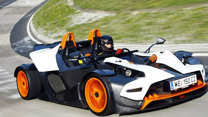 KTM X-Bow Running on Race Cource