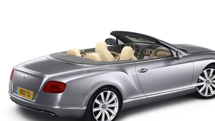 Side Back View of 2012 Bentley Continental GTC