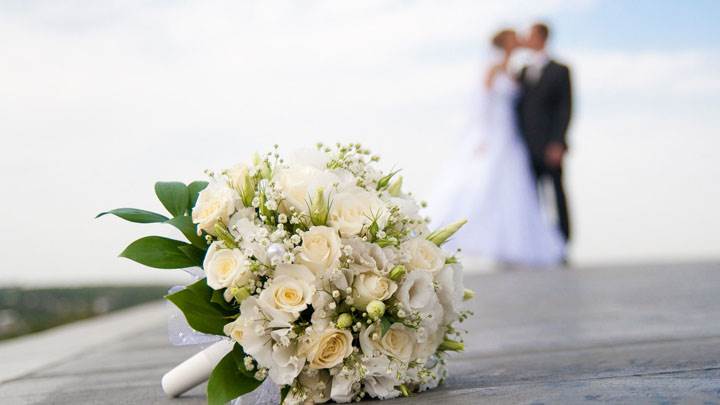 Wedding Flowers On Ground