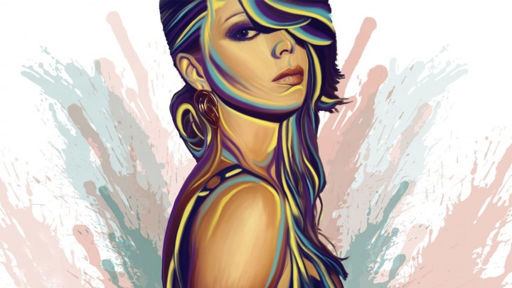 Painting Of A Sensational Girl