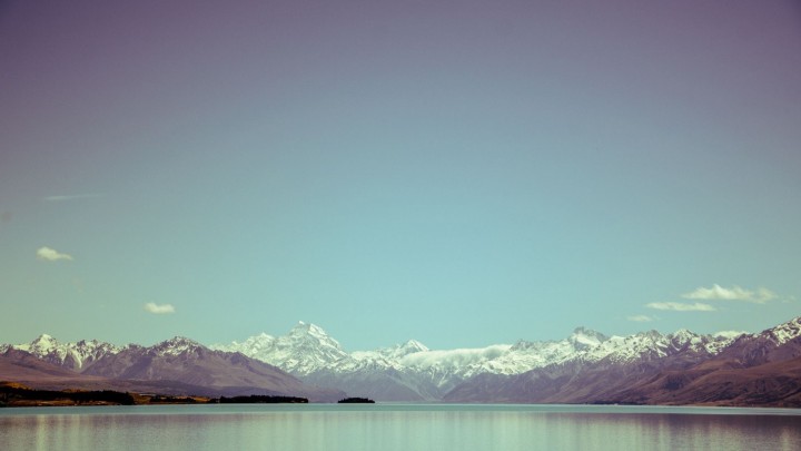 A Whole Clear Blue Sky In Southern Alps